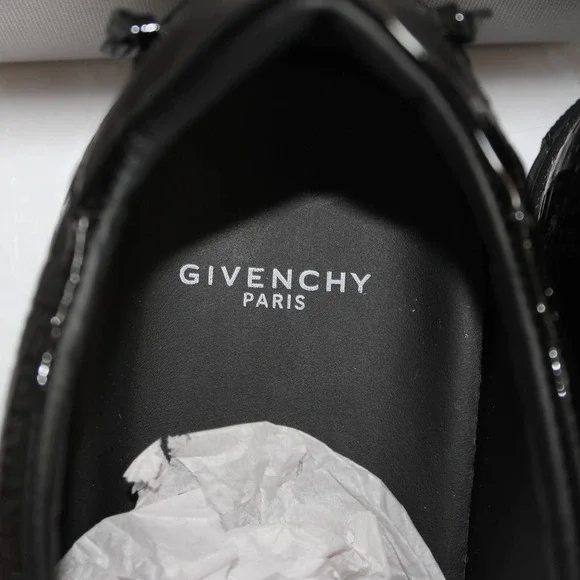 Givenchy Women's Urban Street Allover Logo Monogram Black Patent Leather Sneaker - Picture 9 of 16